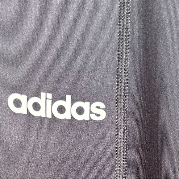 ADIDAS - TRACK PANTS Logo Stripes Wm Sz XL - BLACK - Picture 5 of 11